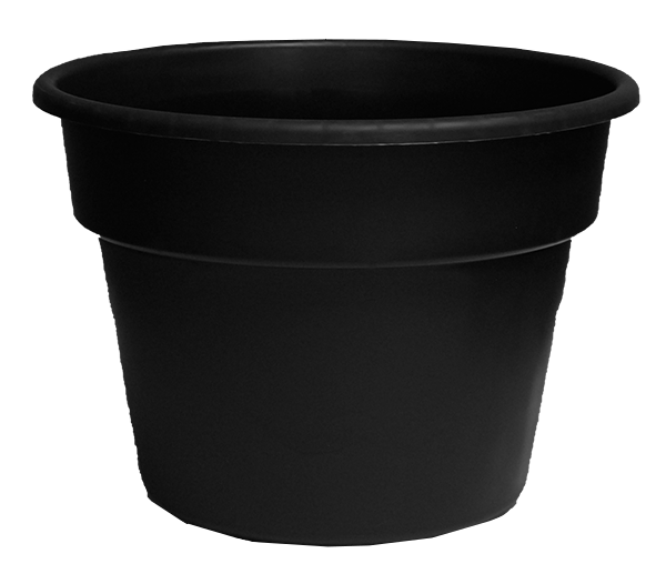 14.0 Patio Pot Black – 25 per case - Decorative Planters